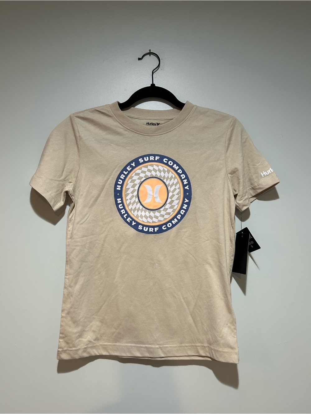 Hurley Beige Crewneck Pocket Tee